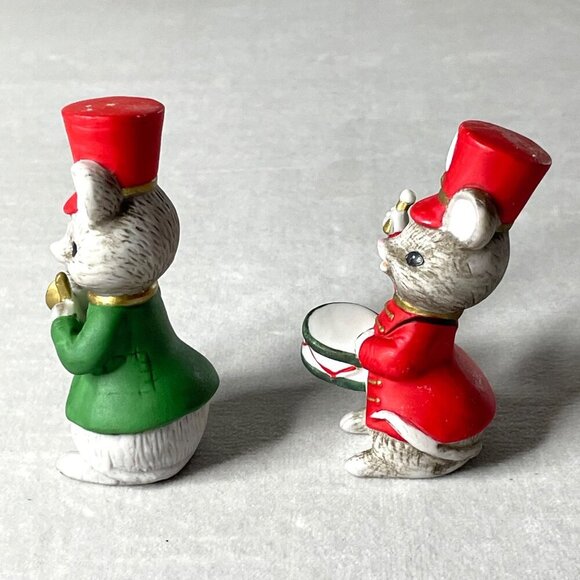 Christmas Mice Frisky Friends Figurine Set Of 2 Lefton Model 04711 Holiday Decor - Picture 2 of 8